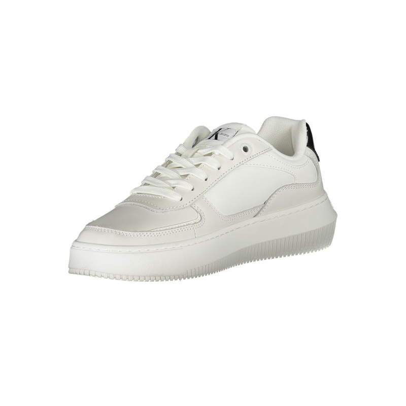 White leather women sneaker-null