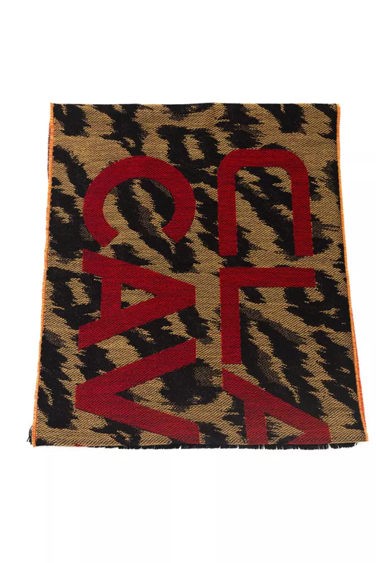 Brown wool men scarf-null
