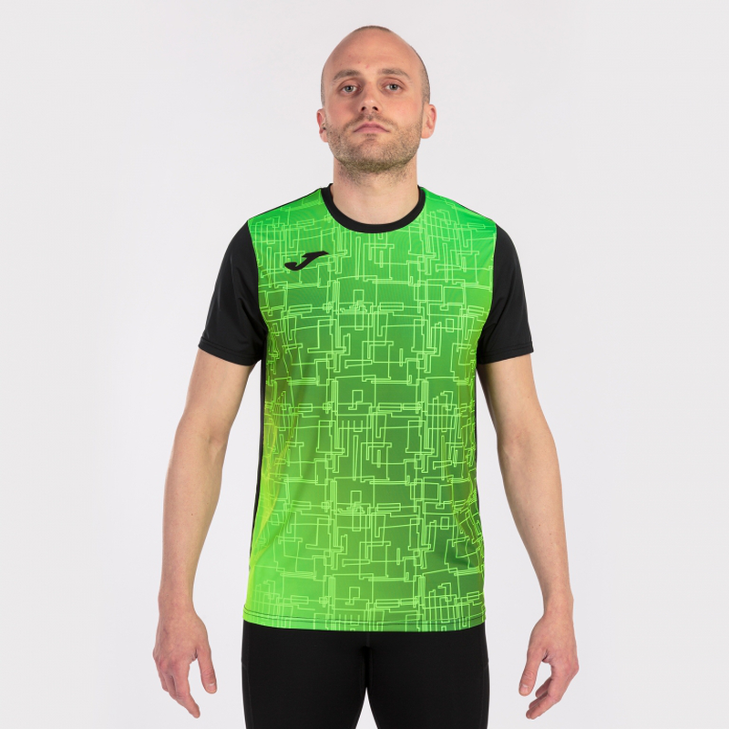 Elite vIII short sleeve t-shirt black fluor green-null