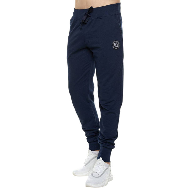 Sweatpants with rib cuffs and patch pockets thin fabric #1227-null