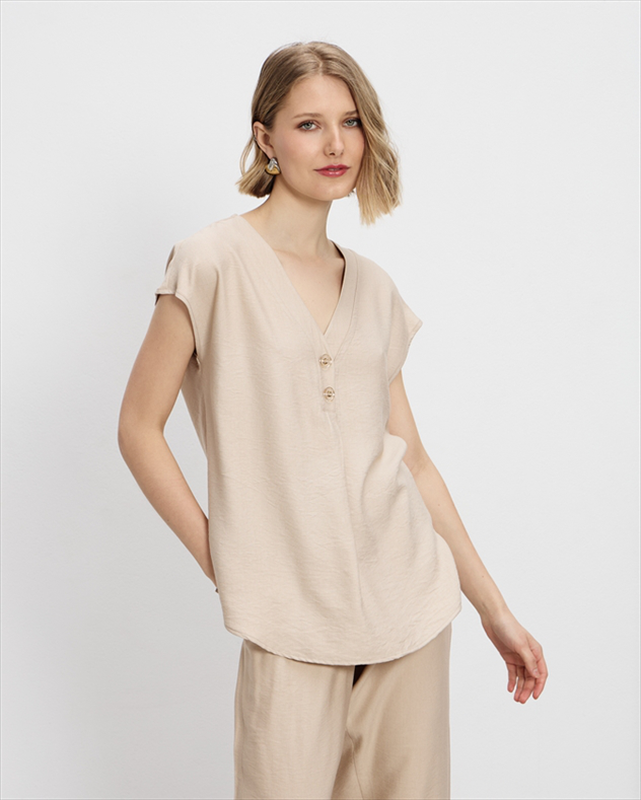 Blouse v neck-null