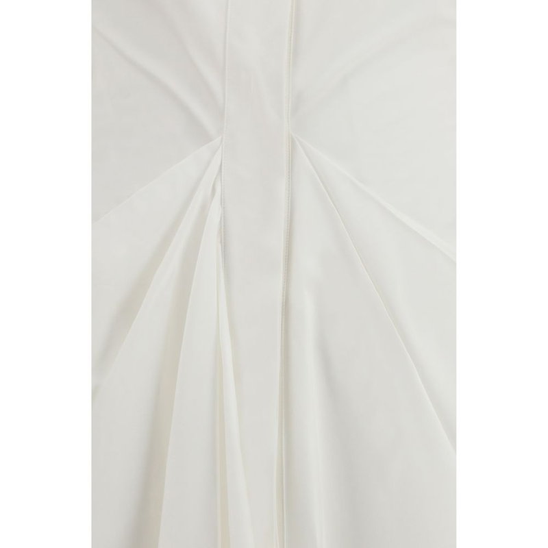 White cotton casual dress-null
