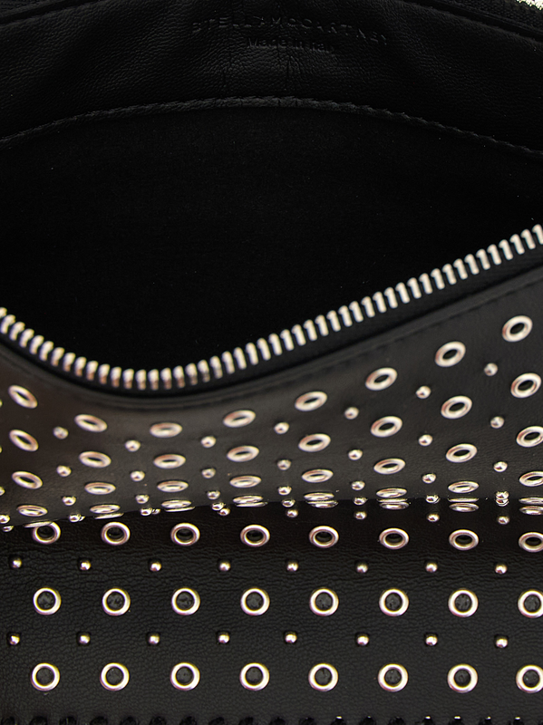 Black polyester shoulder bag-null