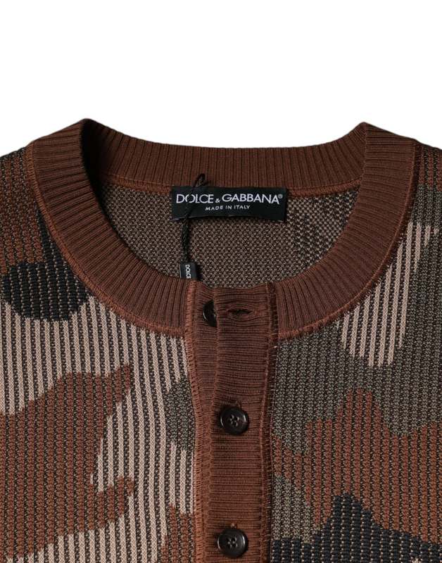 Multicolor camouflage men pullover sweater-null