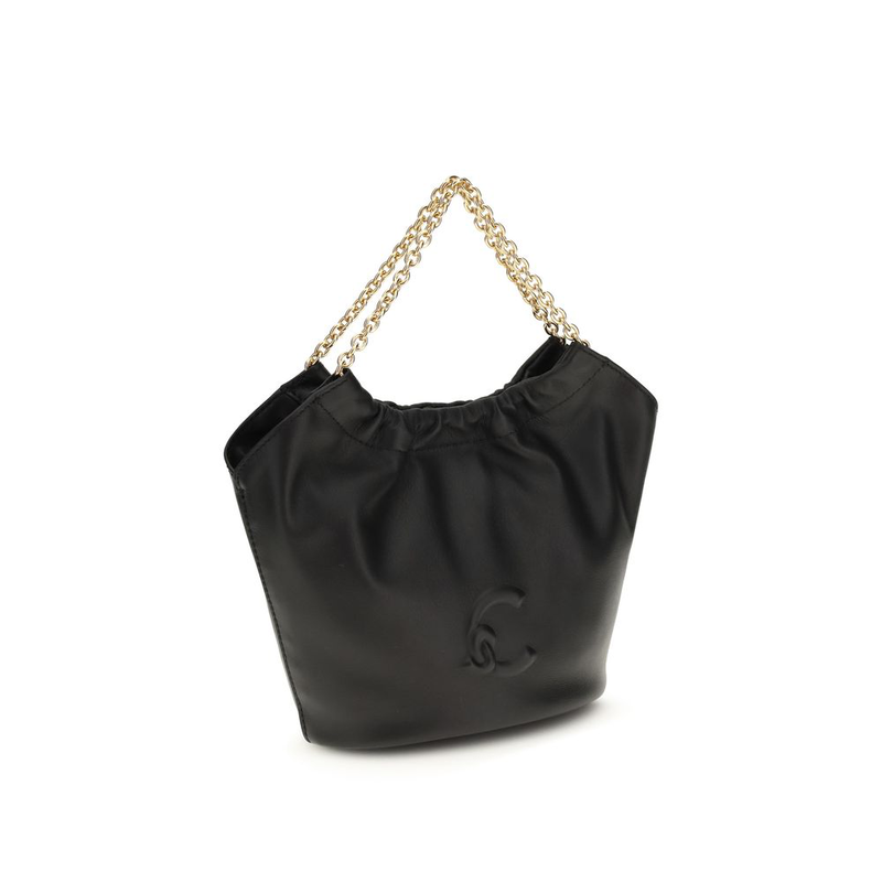 Black calf leather bos taurus shoulder bag-null