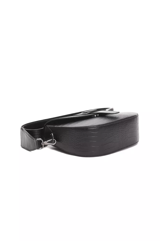 Black leather women crossbody-null