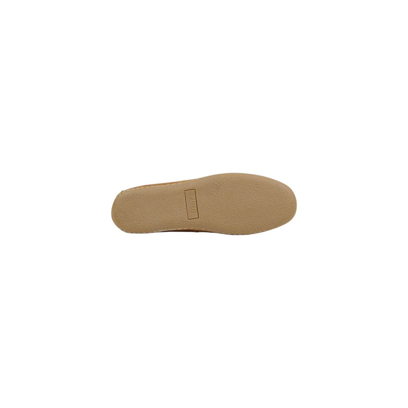 Brown suede leather slippers-null