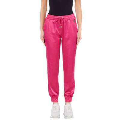 Liu Jo satin jogging pants, Fuchsia, medium