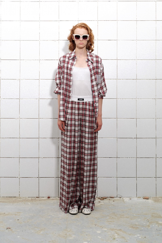 Product image: Lumina shirt and trousers set in gingham pattern-null
