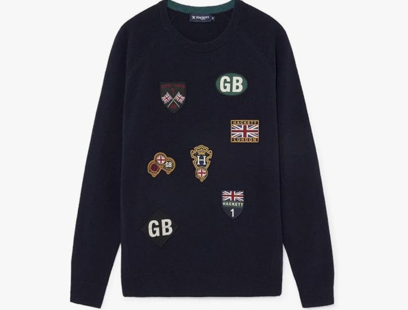 Hackett aston martin classic fit hoodie black hm581155-null