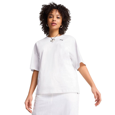 Wardrobe essentials oversized t-shirt, White, medium