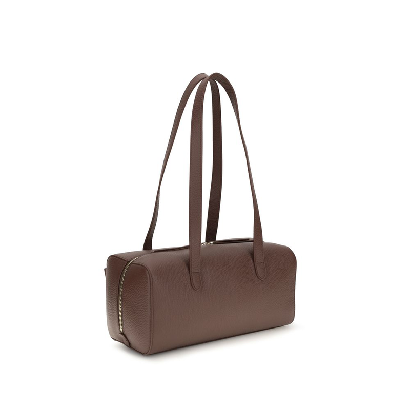 Brown calf leather bos taurus shoulder bag-null