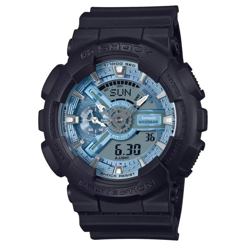 Black resin sport watch-null