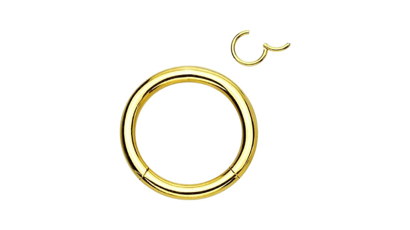 Surgical steel clicker gold-null