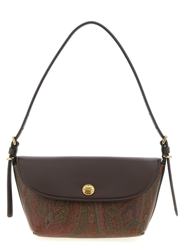Multicolor cotton shoulder bag-null