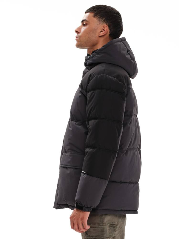 Men&rsquo;s hooded puffer jacket-null