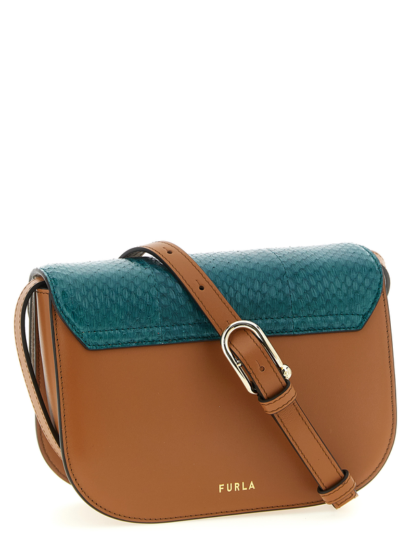 Multicolor lamb leather crossbody bag-null