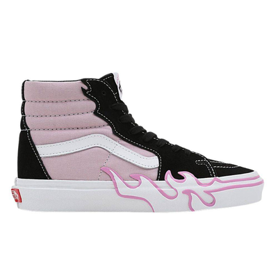 Vans sk8-hi flame, Black / Lilacc, medium