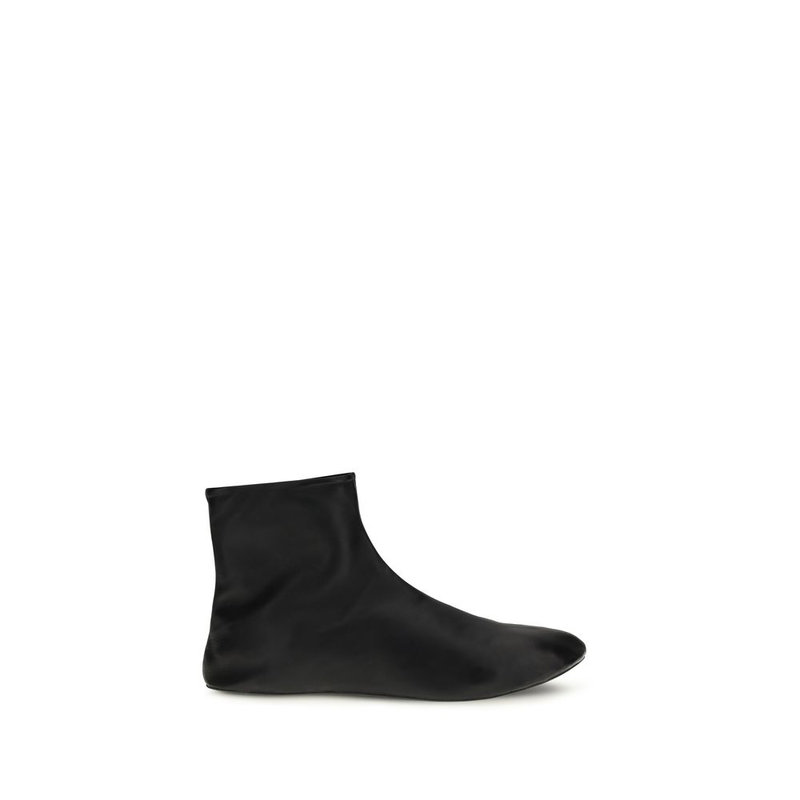 Black lamb ovis aries aries ankle boots-null