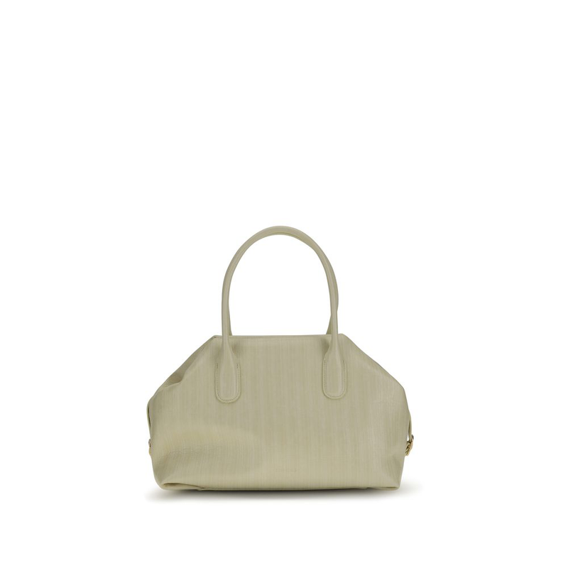 Beige polyethylene shoulder bag-null