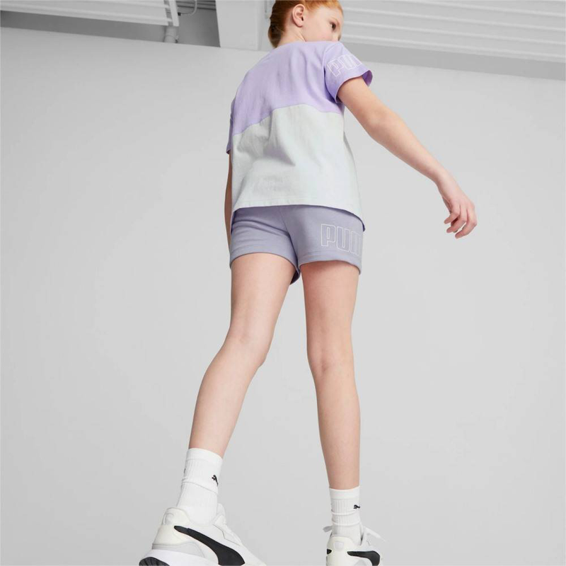Power cat hugh-waist girls shorts image number null