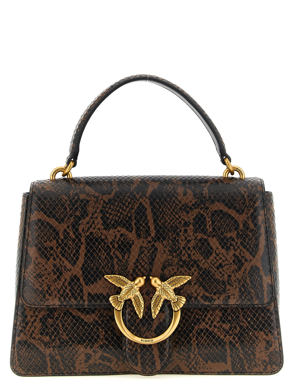 Brown calfskin handbag-null