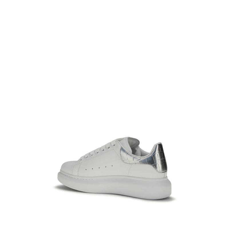 White calf leather bos taurus platform sneakers-null