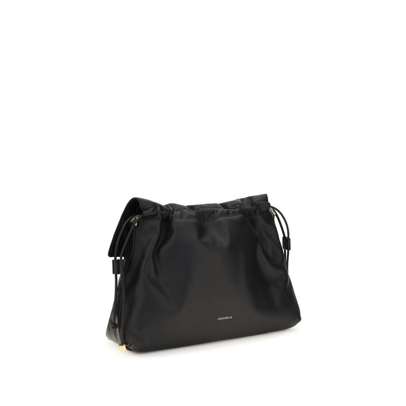 Black calf leather bos taurus shoulder bag-null