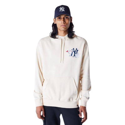 Mlb food grphc oversize hoodie  york yankees, Sand, medium