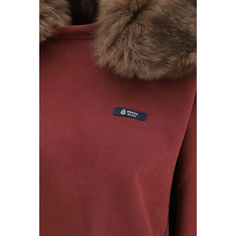 Bordeaux cotton sweatshirt-null