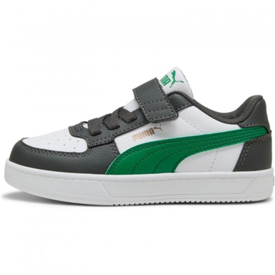 Puma junior caven 2.0 footwear basket low, White-green, medium