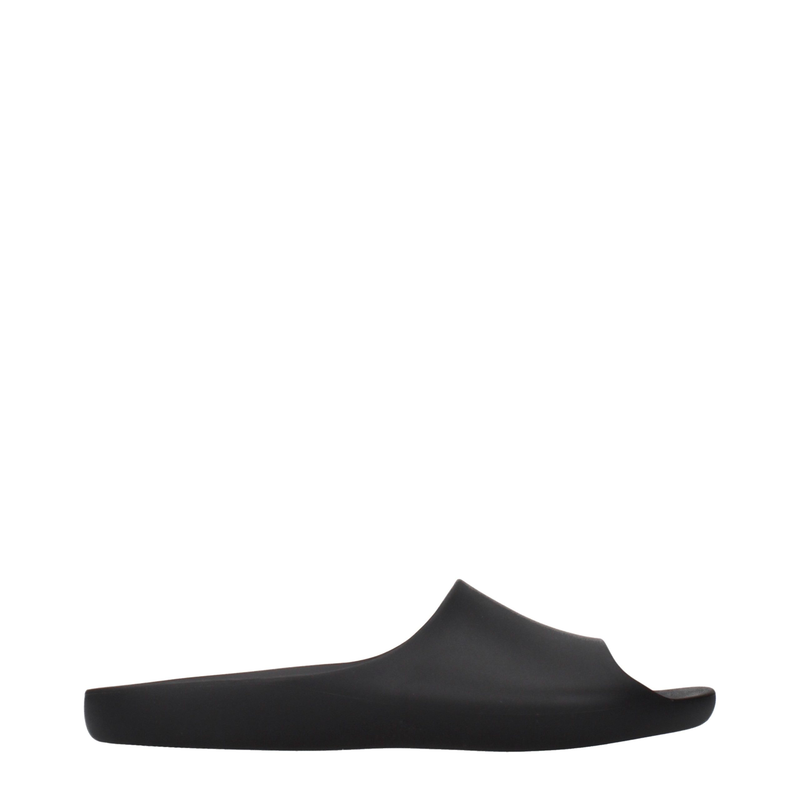 Black cotton slippers-null