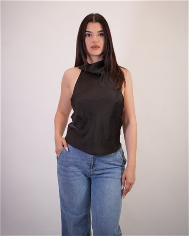 Satin halter top 20256-null