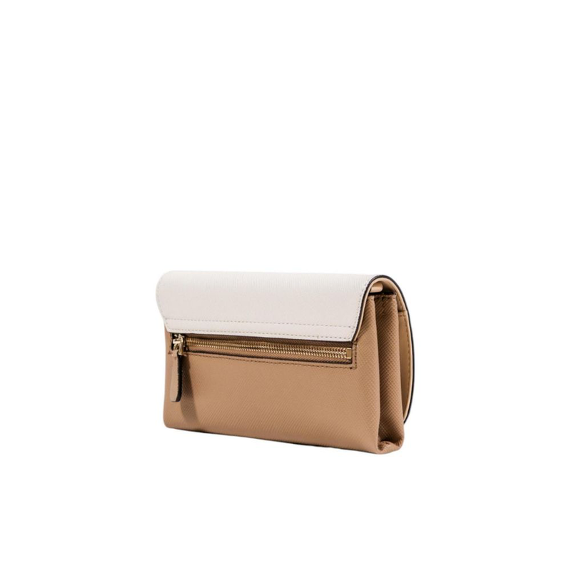 Beige polyethylene clutch bag-null
