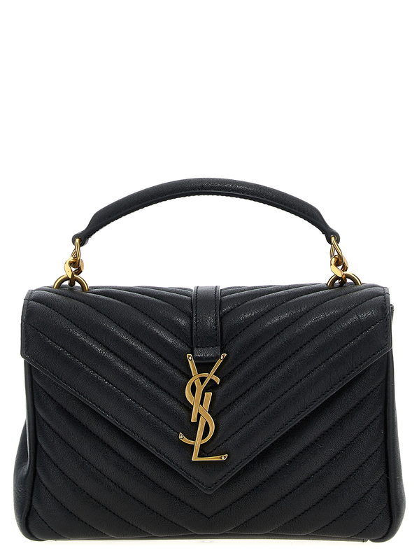 Black calfskin crossbody bag-null