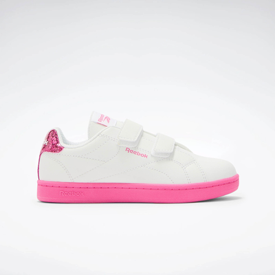 Reebok girl's royal complete cln 2.0 two strap, White, medium