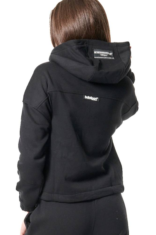 Women's half-zip hoodie image number null