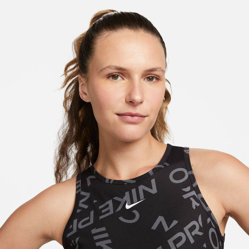 Pro womens printed crop tank top image number null
