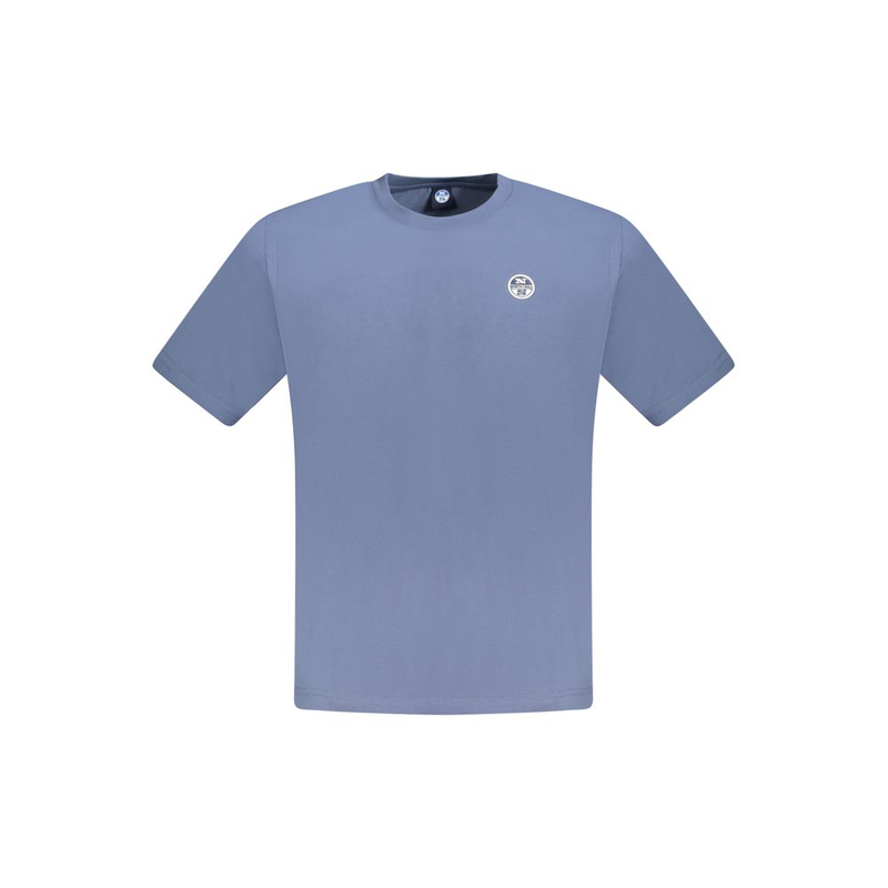 Blue cotton men t-shirt-null