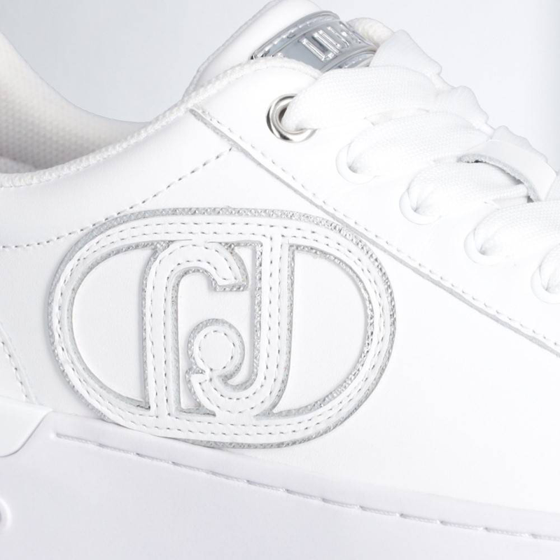 Silvia 93 - leather sneakers with maxi logo-null
