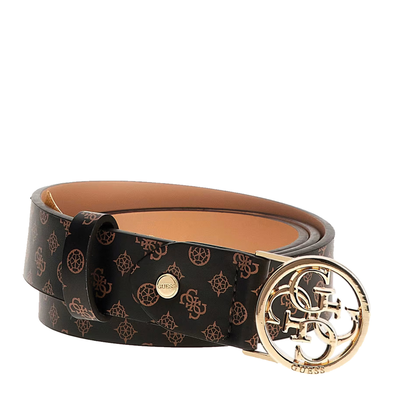 Guess γυναικεία ζώνη, Brown Logo, medium