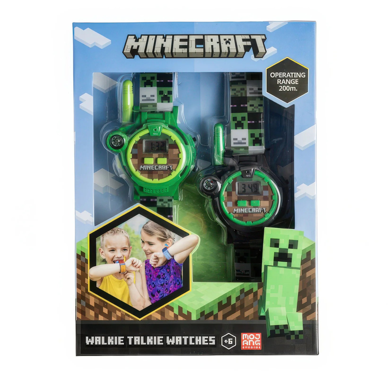 Minecraft boy's walkie talkie watch set 2 pcs image number null