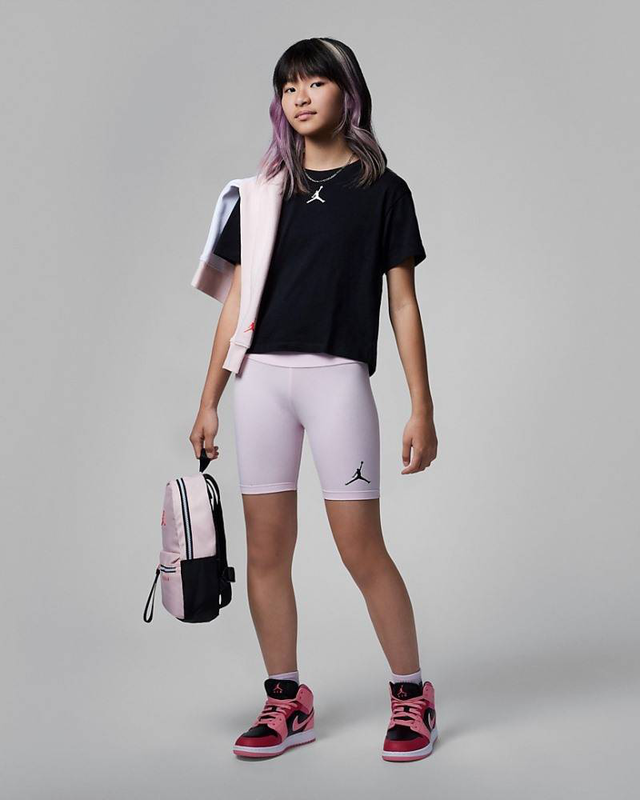 Girls essential bike short-null