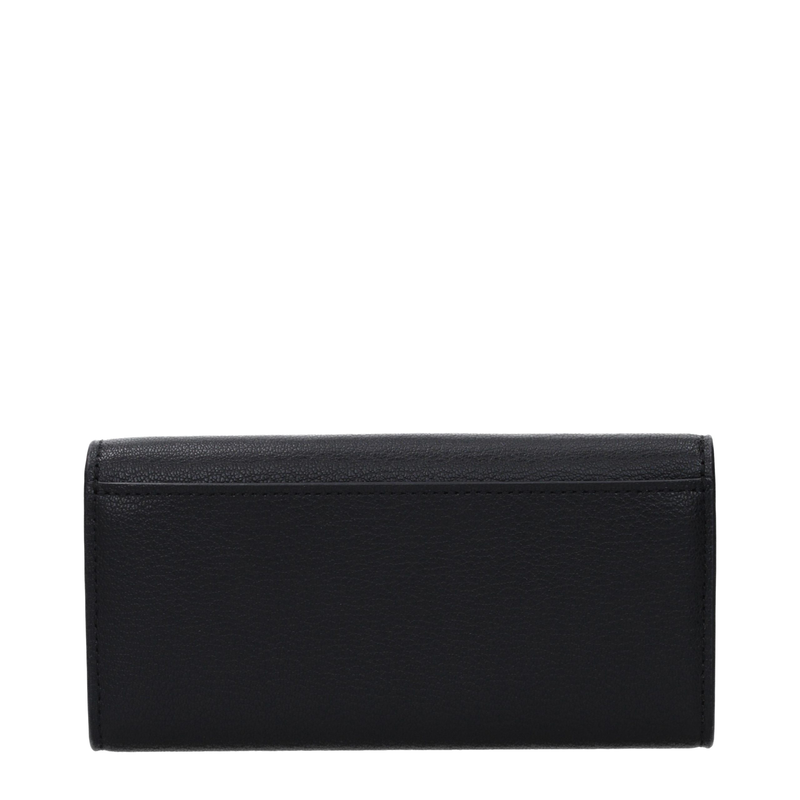 Black leather wallet-null