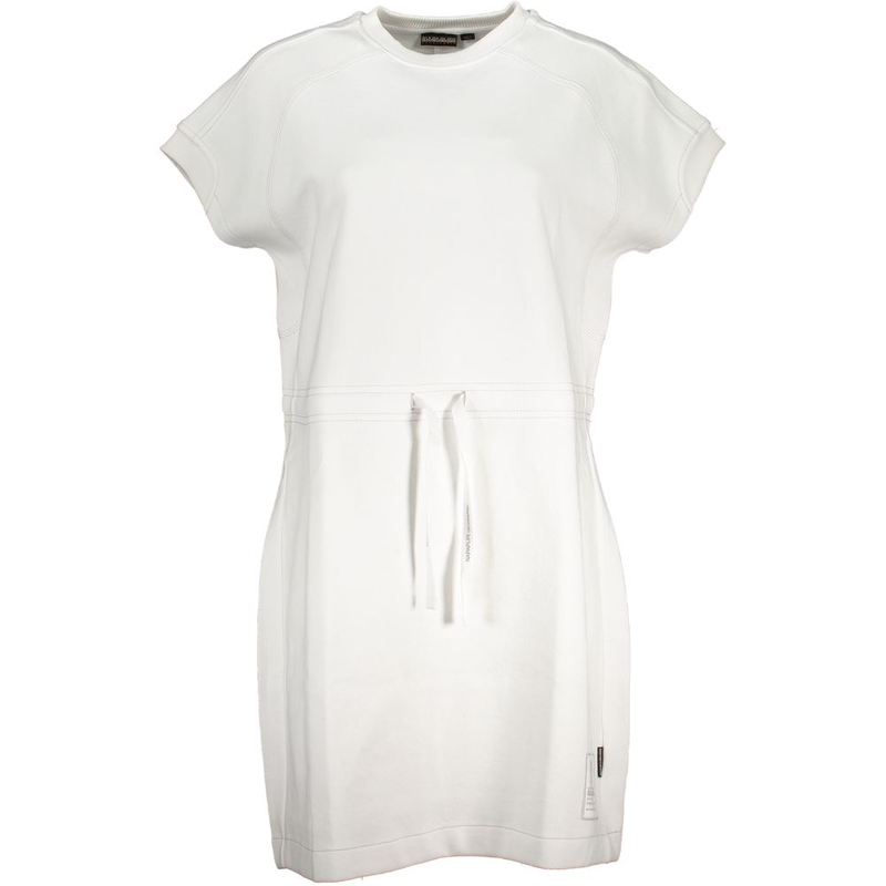 White cotton women dress-null