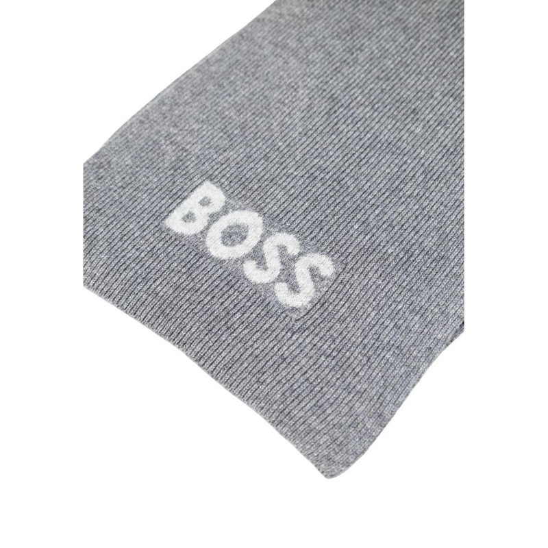 Gray polyacrylic scarf-null