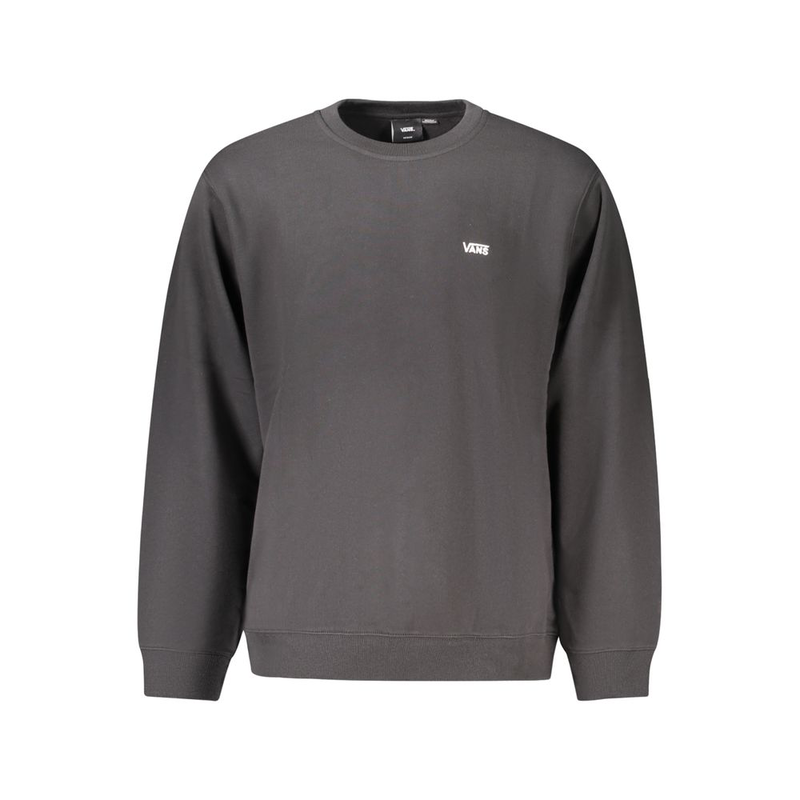 Black cotton men's sweatshirt-null