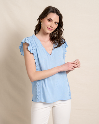 Blouse cotton embossed
