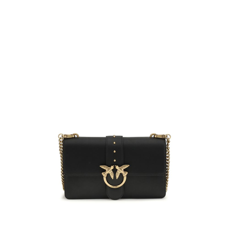 Black calf leather bos taurus shoulder bag-null
