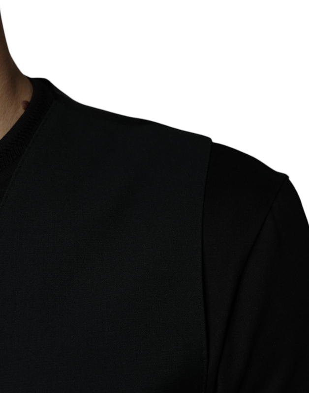 Black wool formal dress men waistcoat vest-null